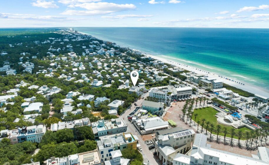 Aerial view of Seaside, Florida