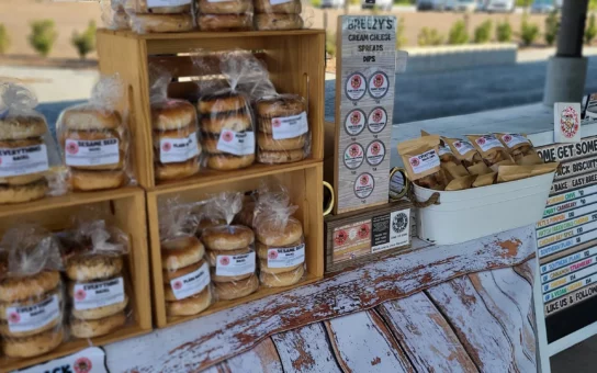 Biscuit and Bagel Bites at Seaside Farmers Market