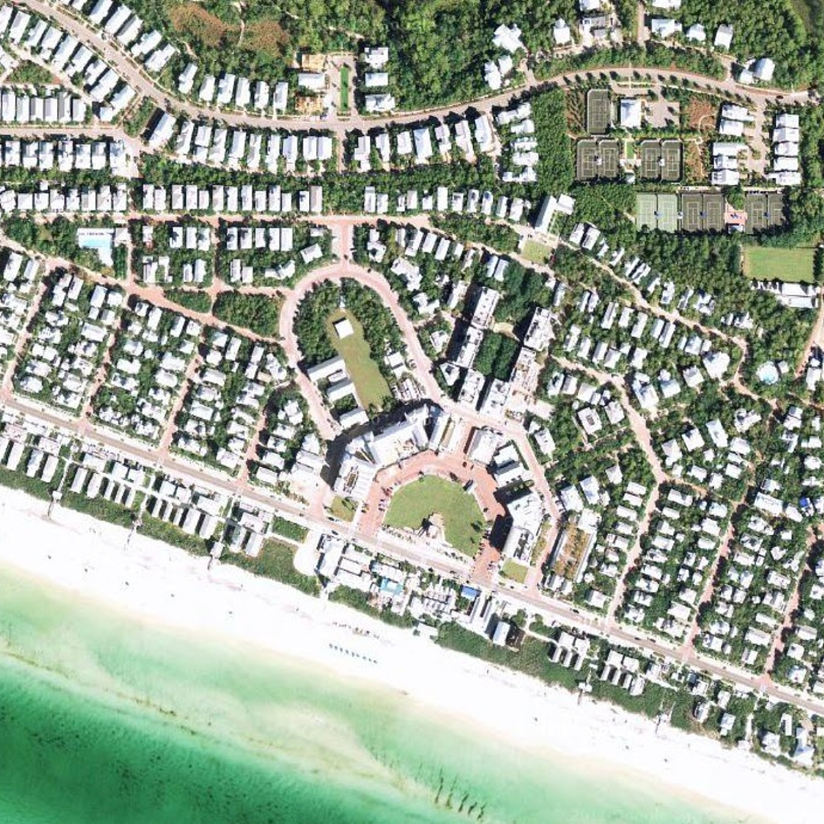 aerial view of Seaside
