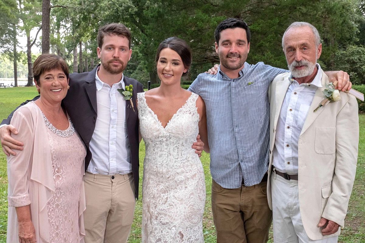 Tom Stein, a Seaside legend with his family
